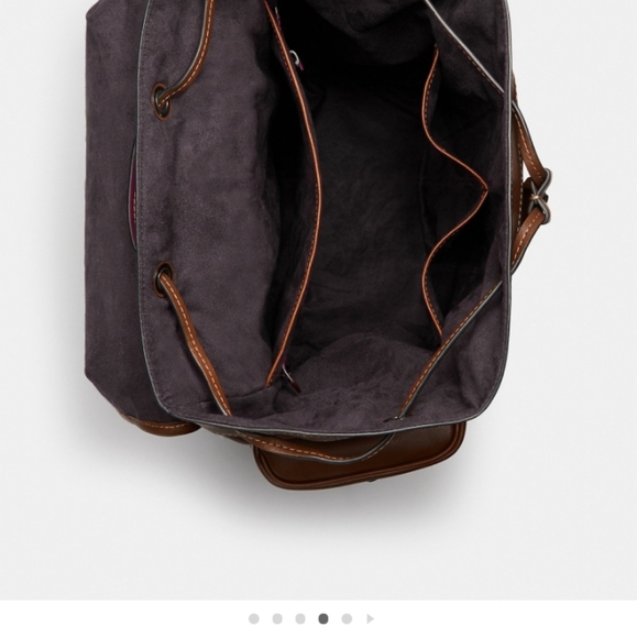 Coach Leather Backpack - Picture 4 of 4